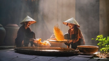 Farmers In Duong Lam Village