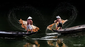 Fishermen In Hue