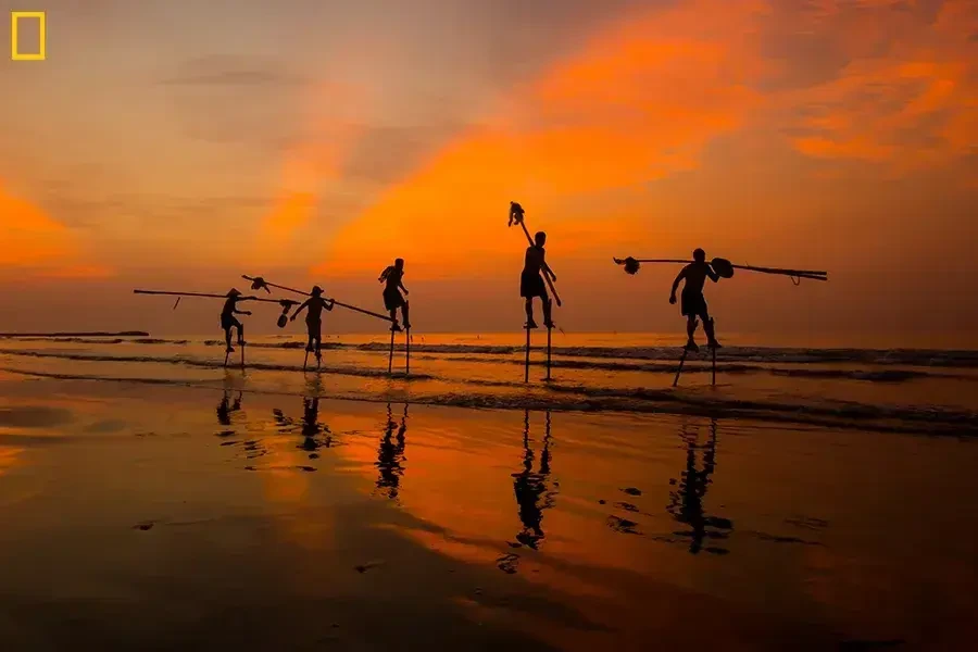 Stilt fishermen, NG009